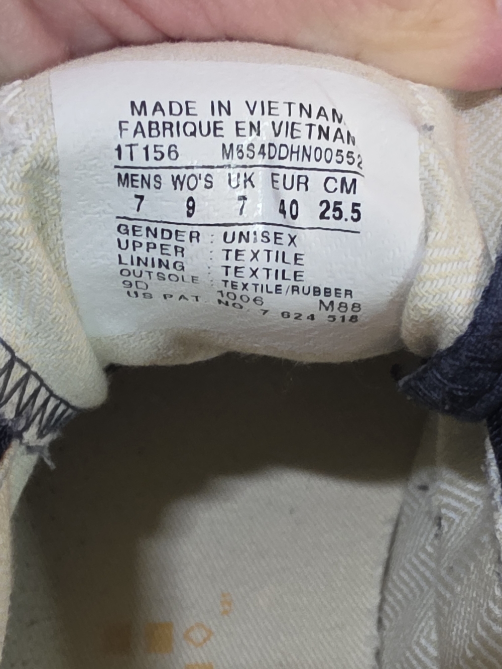 Converse All Star Slip-On Canvas Sneakers in Navy - Picture 7 of 9